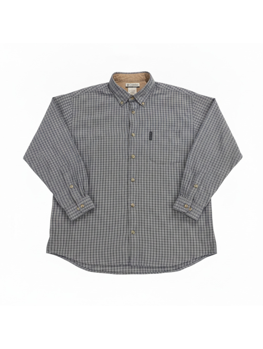 Columbia Sportswear Men's Large Button-Up Plaid Shirt